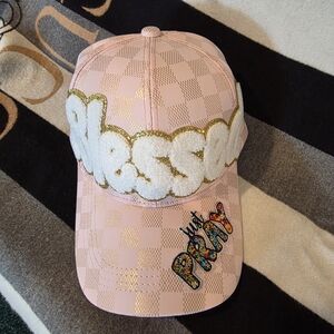 Pink and Gold Kids Cap
